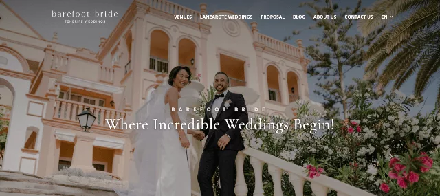 Divi wedding planner layout