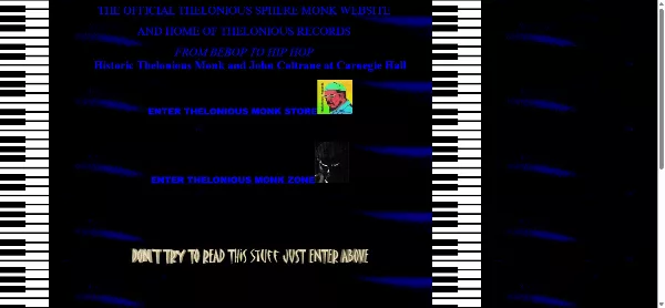 Monkzone.com old fashioned website example of really bad websites