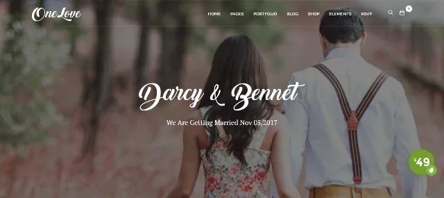 OneLove multipurpose wedding theme demo