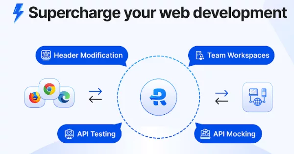 Requestly Chrome extension rules for redirecting URLs and modifying headers