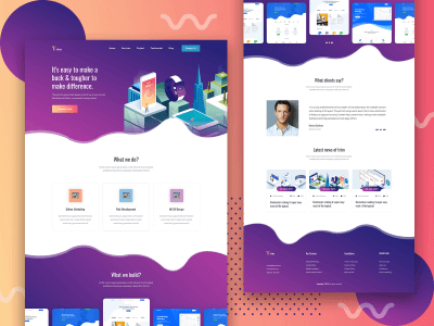 Trim Free PSD Landing Page for Creative business