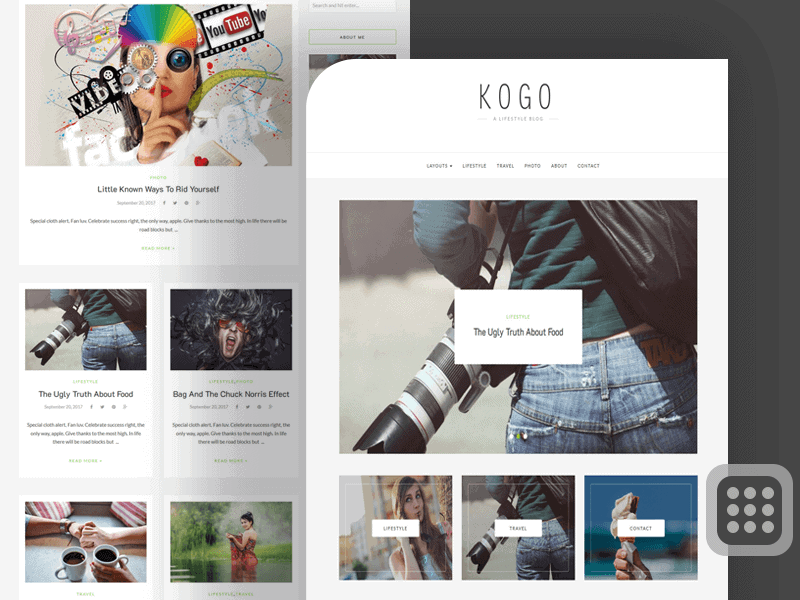 KOGO Professional WordPress Blog Themes Free