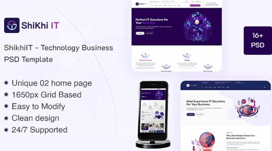Download Shikhiit Free Psd Template Photoshop Mockup By Athemeart