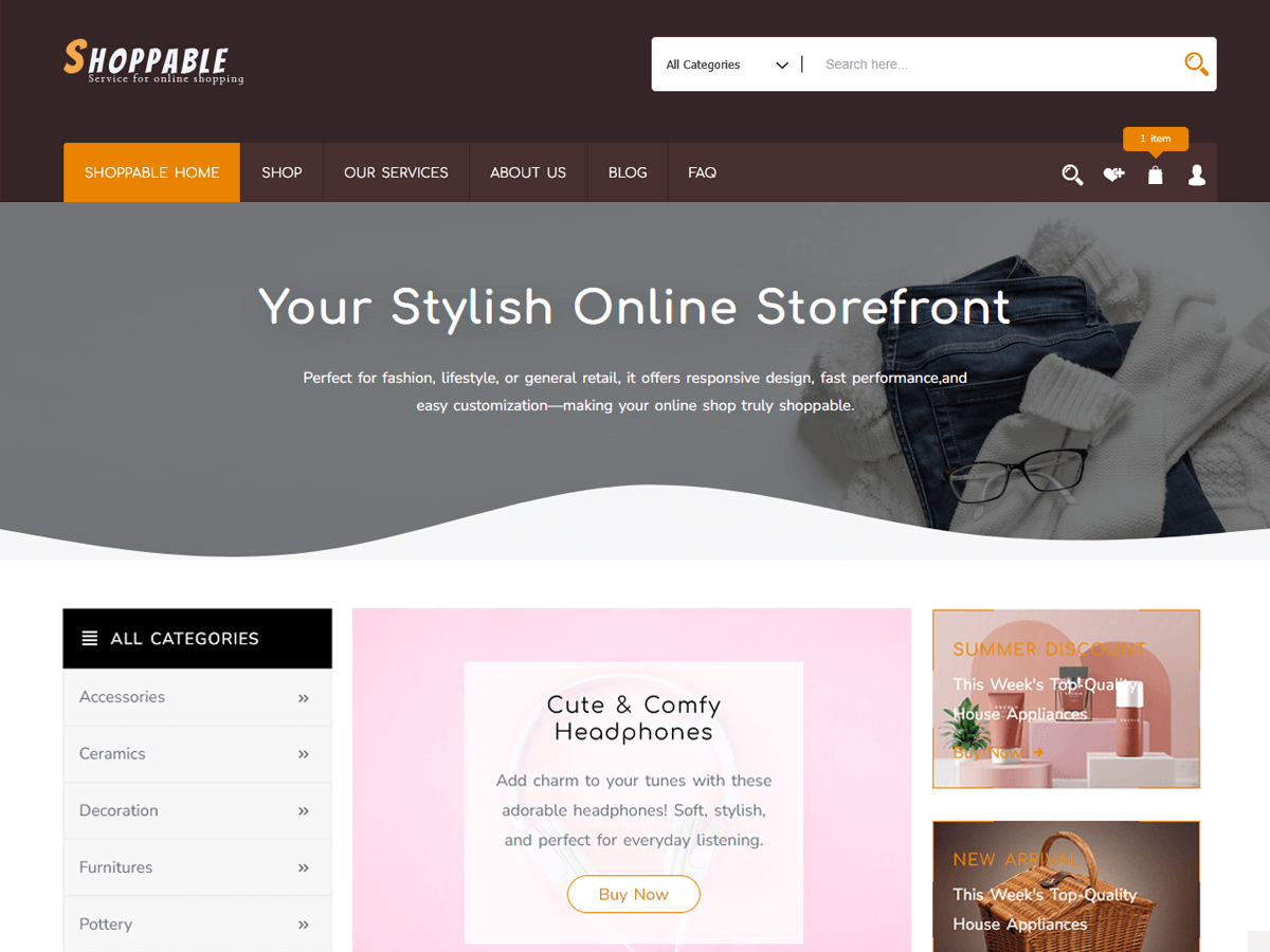 Shopper Shoppable – Sleek Design for Any Product Line
