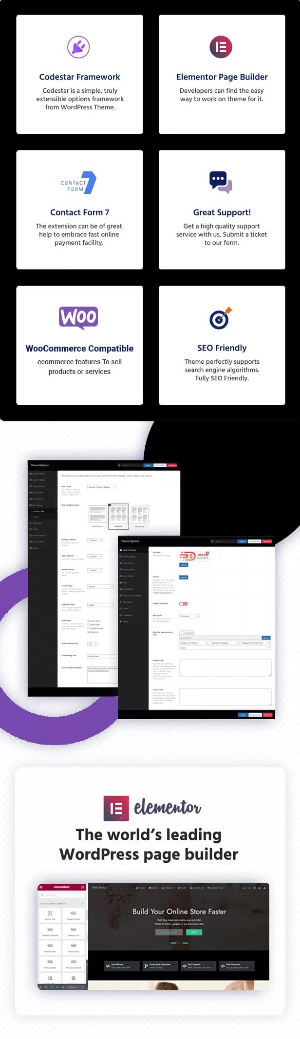 The8 Shop Pro clean and fast WooCommerce WordPress theme with dark black layout for modern online store website