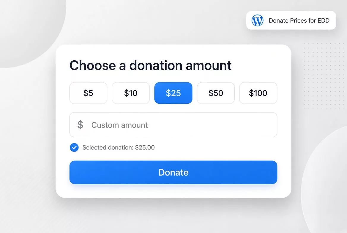 EDD Tips & Donations – Buy Me a Coffee, Tip Jar & Custom Amounts